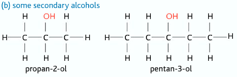secondary alcohols