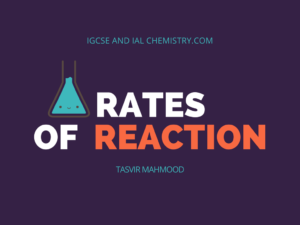 rates of reaction