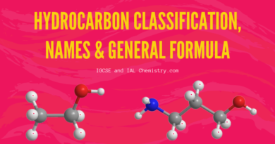 IGCSE Hydrocarbon Classification, Names & General Formulas hydrocarbon classification